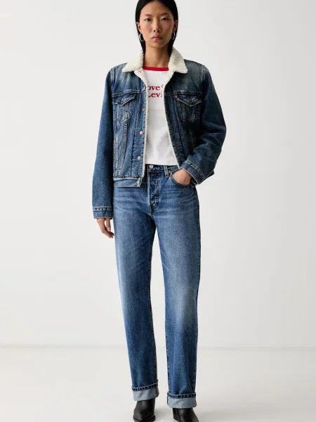 Levi's tričko dámske s bavlnou GR HAYES CROPPED biela