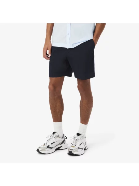 Lacoste Szorty Z Bawełny Stretch Regular Fit niebieski