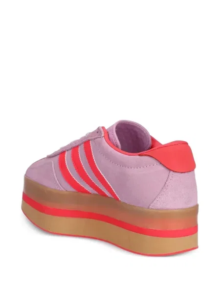 Sneakersy Adidas Spezial prążkowane na platformie czarne