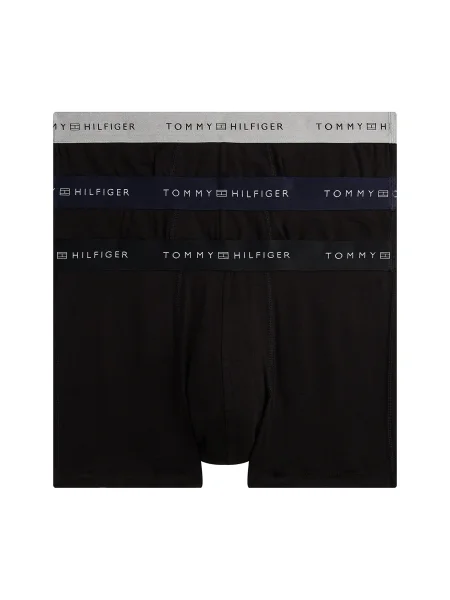 Tommy Hilfiger Set 3 perechi de boxeri negru