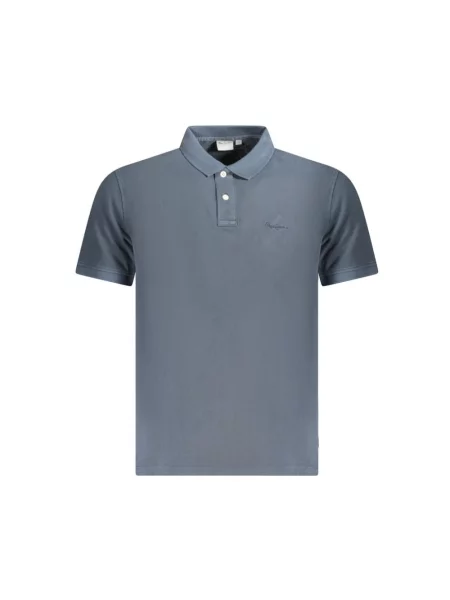 Krótki koszulka polo Pepe Jeans z krótkim rękawem niebieska