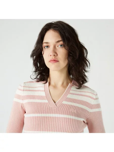 Lacoste Sweter różowy