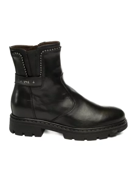 Buty do kostki Nerogiardini skórzane czarne