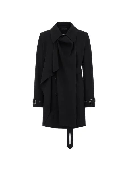 Trenci Ann Demeulemeester drapat negru