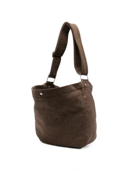 Geantă A.p.c. din țesătură twill maro