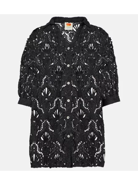 Cămașă Farm Rio din dantelă negru