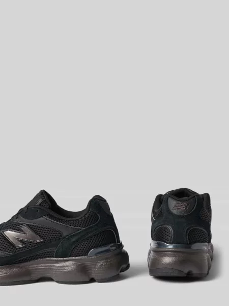 Sneakersy z mieszanki skóry New Balance czarne
