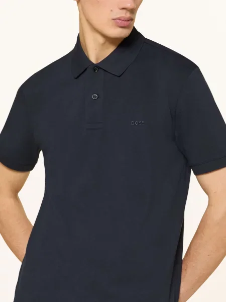 Boss Piqué Polokošile Pallas Regular Fit černá