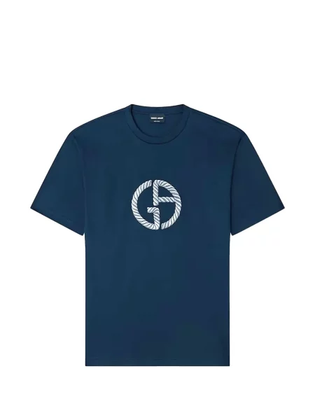 Majica Giorgio Armani s autogramom plava