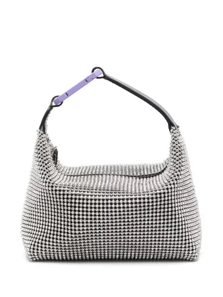 Чанта Eéra с кристали сребристо