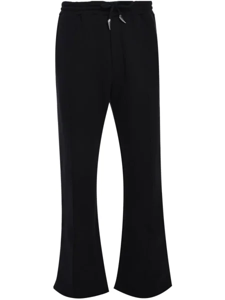 Pantaloni Roberto Cavalli din fleece negru