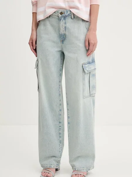 Džíny Guess Jeans high waist modré