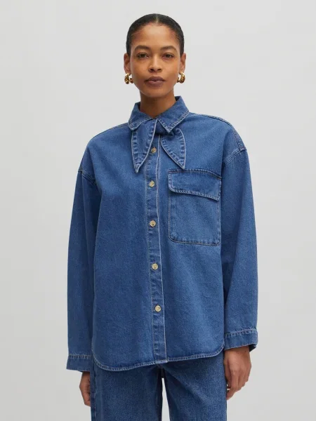 EDITED Blúzka Anisha / denim modrá