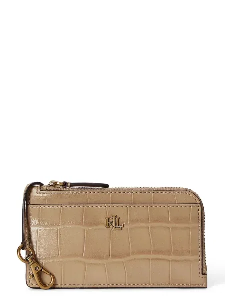 Lauren Ralph Lauren portofel pentru femei din piele bej