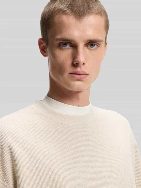Hugo Blue T-Shirt Nuwaffle weiss biała