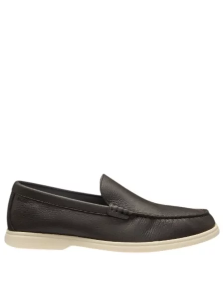 Pantofi loafer Boss din piele maro