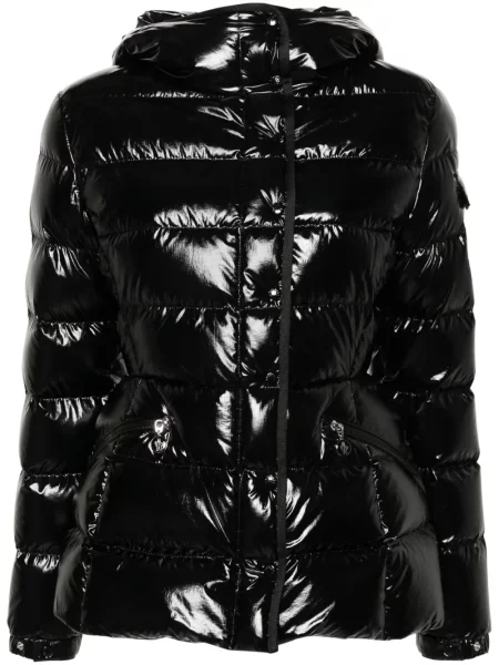 Geacă Moncler cu glugă negru