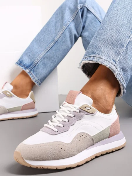 Sneakers Albi-Mov Cu Inserții Imitatie de Piele Fayela