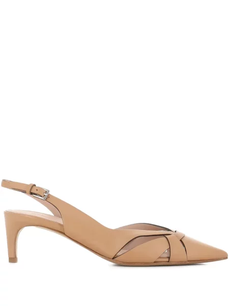 Pantofi cu toc Del Carlo din piele slingback