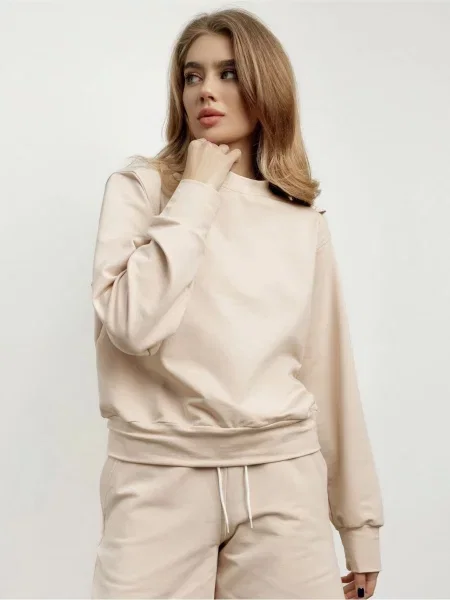 HARVEST Calm Світшот Бавовна/еластан бежевий