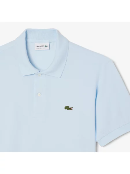 Lacoste Koszulka Polo Classic Fit Light Piqué niebieska