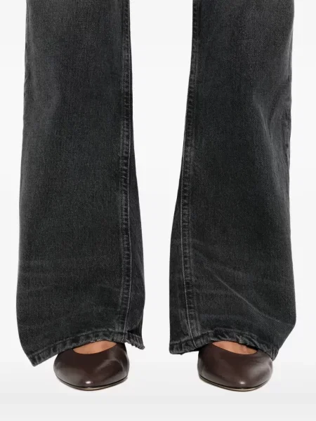 Blugi evazați Agolde negru