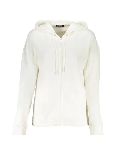 Hanorac cu fermoar North Sails cu broderie alb