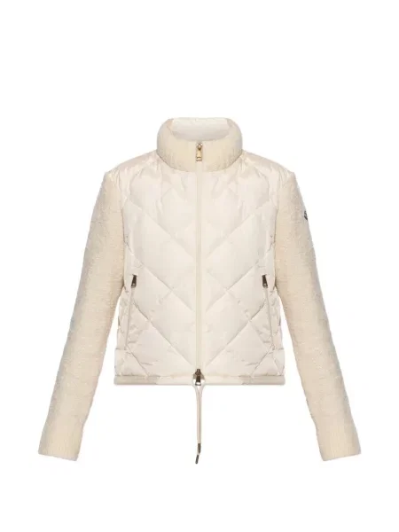 Matlasat geacă Moncler alb