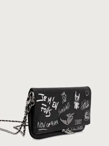 Rucsac Zadig&voltaire din piele plic negru