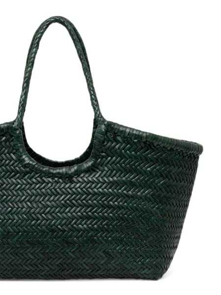 Geantă shopper Dragon Diffusion din piele verde