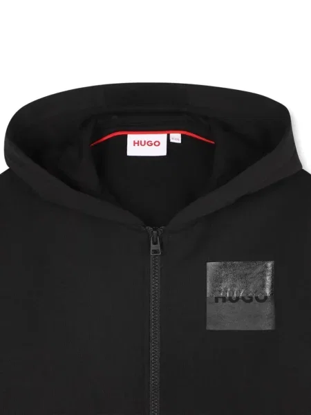 Bluza z kapturem dziecięca Hugo czarna