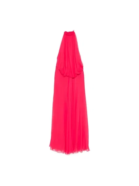 Sukienka maxi Alberta Ferretti różowa