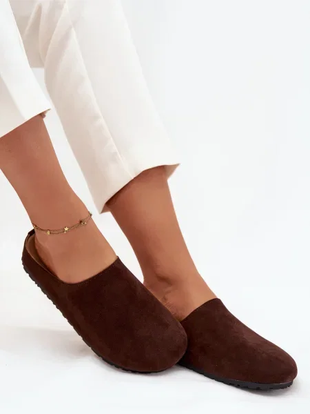 Copati Boto s platformo rjava