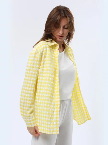 Сорочка CAT ORANGE білий/жовтий бавовна/віскоза біла