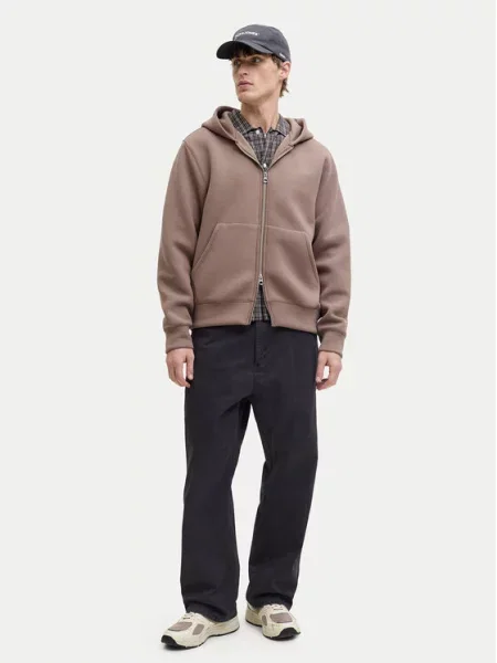 Jack & Jones Παντελόνι υφασμάτινο Alex Baggy Fit μαύρο