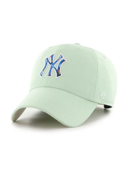 Шапка с козирка 47 brand MLB New York Yankees зелено