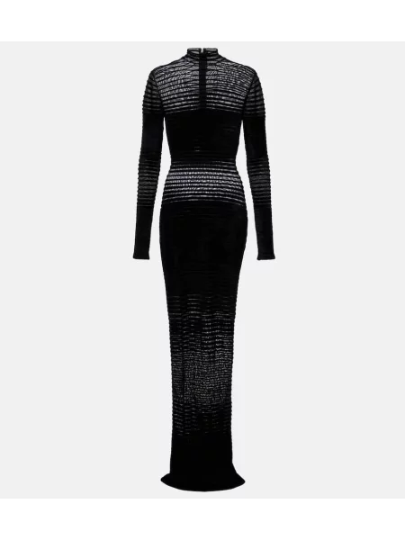 Rochie Mugler transparente negru