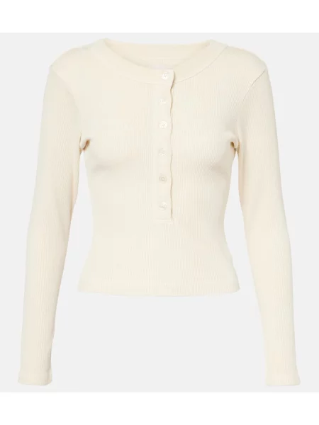 Cămașă Citizens Of Humanity cu guler henley maro