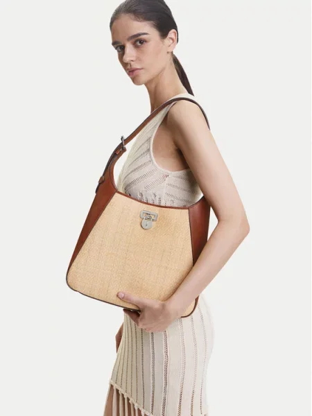 Torebka LAUREN RALPH LAUREN brązowa