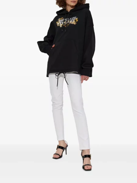 Hanorac cu glugă Versace Jeans Couture negru