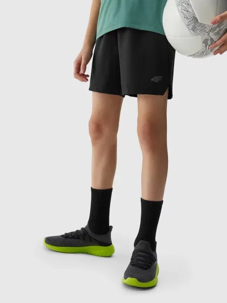 Pantaloni scurți de sport copii 4f negru