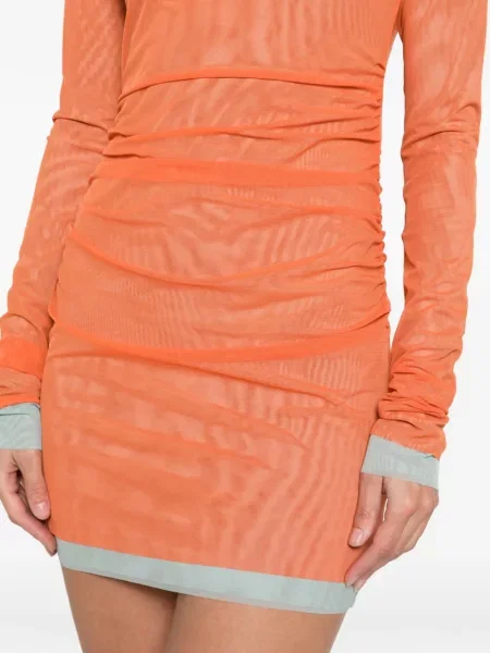 Rochie mini Sir de costum portocaliu