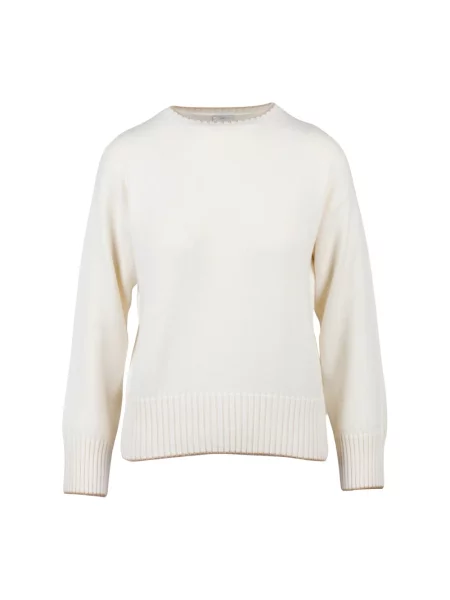 Sweter Eleventy z kaszmiru biały