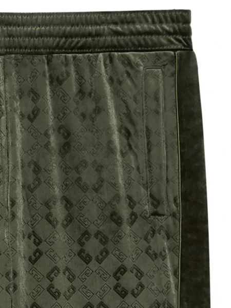 Pantaloni de jogging Givenchy de catifea verde