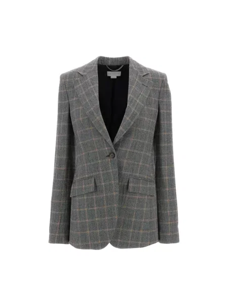 Marynarka Stella Mccartney w kratę szara