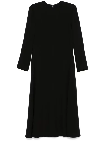 Rochie midi Valentino Garavani de mătase negru