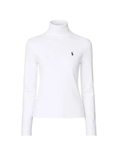 Džínové šortky Polo Ralph Lauren s autogramem bílé