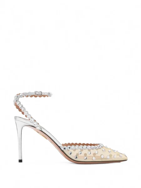 Pantofi cu toc Aquazzura plasă