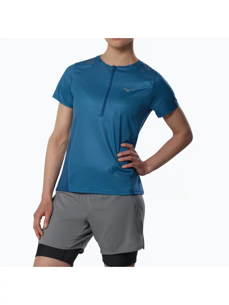 Футболка для бігу Mizuno Trail Graphic Tee sailor blue синя