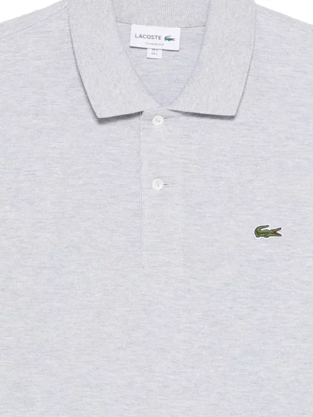 Tricou polo Lacoste cu autograf gri